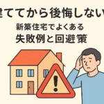 建ててから後悔しない！新築住宅でよくある失敗例と回避策