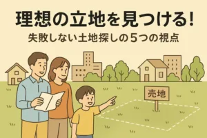 理想の立地を見つける！失敗しない土地探しの5つの視点