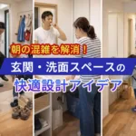 朝の混雑を解消！玄関・洗面スペースの快適設計アイデア