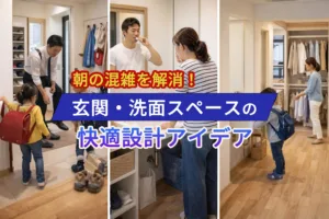 朝の混雑を解消！玄関・洗面スペースの快適設計アイデア
